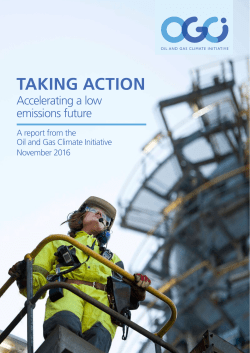Taking acTion - Oil and Gas Climate Initiative