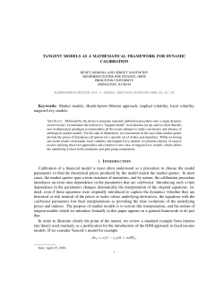 TANGENT MODELS AS A MATHEMATICAL FRAMEWORK FOR