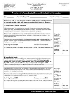 FOIA Response Form - Robinson Township