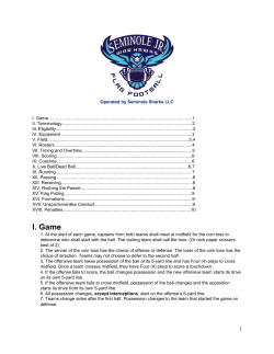 Rule - Seminoles Flag Football