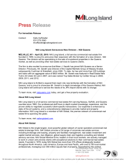 NAI Queens Announcement - nai-socialnet