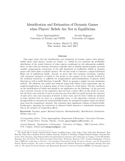 paper - Victor Aguirregabiria