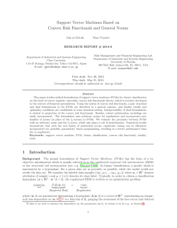 Support Vector Machines Based on Convex Risk Functionals and