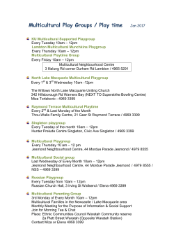 Multicultural Play Groups / Play time