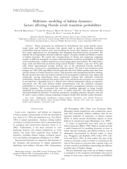 Multistate modeling of habitat dynamics