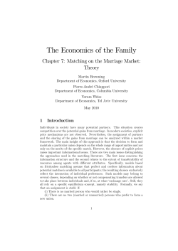 Matching on the Marriage Market