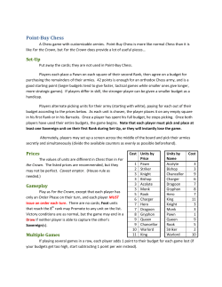 Point-Buy Chess - Victory Point Games