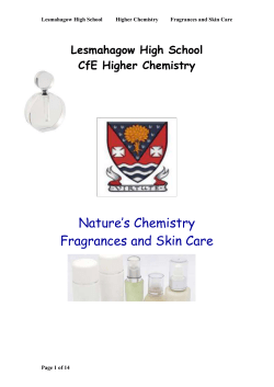 Fragrances and Skin Care Pupil Notes