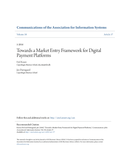 Towards a Market Entry Framework for Digital Payment