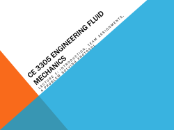 CE 3354 Engineering Hydrology