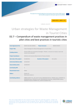 Compendium of waste management practices in pilot cities and best