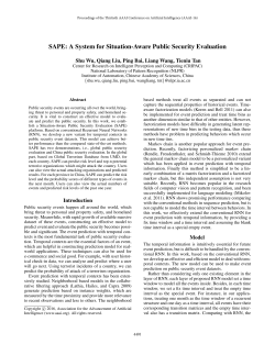 SAPE: A System for Situation-Aware Public Security Evaluation