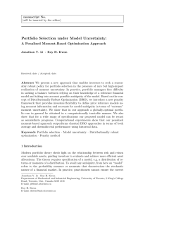 Portfolio Selection under Model Uncertainty