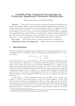 A Saddle Point Variational Formulation for Projection