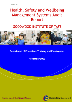 Example audit report - Policy and Procedure Register