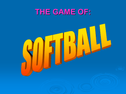 softball power point