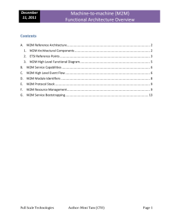 M2M Service Bootstrapping