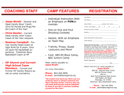 camp features registration coaching staff