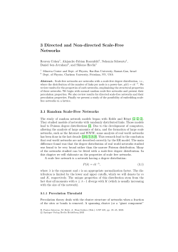 3 Directed and Non-directed Scale-Free Networks