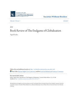 Book Review of The Endgame of Globalization