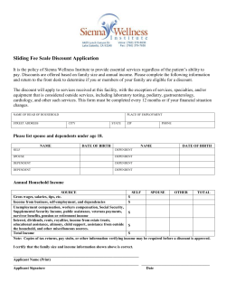 Sliding Scale Form - Sienna Wellness Institute