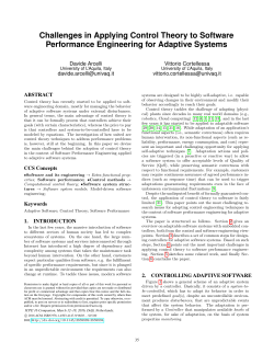 Challenges in Applying Control Theory to Software Performance