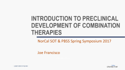 introduction to preclinical development of combination therapies