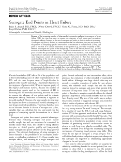 Surrogate end points in heart failure