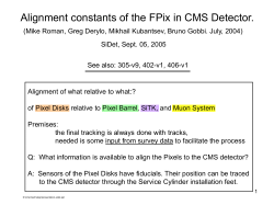 Align-FPix - CMS DocDB Server
