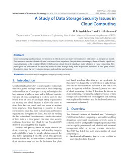 A Study of Data Storage Security Issues in Cloud Computing