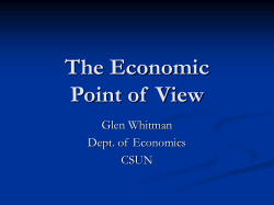 Economics I