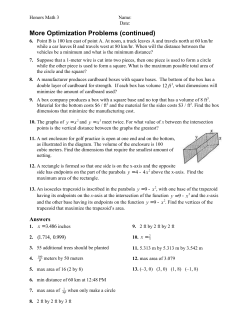More optimization problems