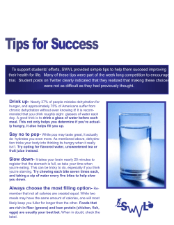 Always choose the most filling option- Re-