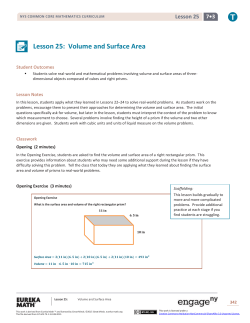 Grade 7 Mathematics Module 3, Topic C, Lesson 25
