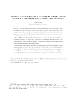 the impact of foreign stock markets on macroeconomic dynamics in