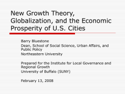 New Growth Theory, Globalization, and the Economic Prosperity of