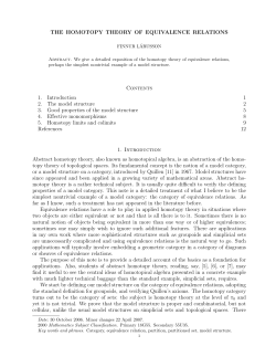 Homotopy theory of equivalence relations