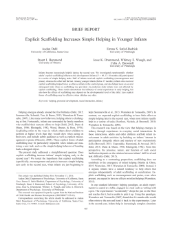 Explicit Scaffolding Increases Simple Helping in Younger Infants