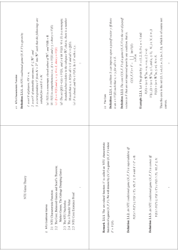 NTU Game Theory 2.1 NTU Characteristic Function