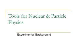 Particle Accelerators and detectors