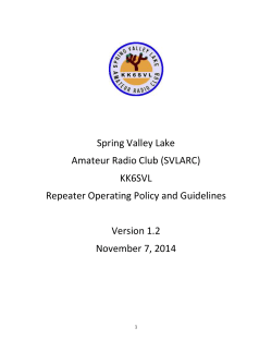 emergency use of repeater