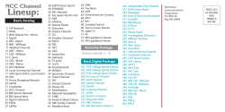 NCC Channel Lineup - Northwest Communications Cooperative