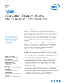 Data Center Strategy white paper