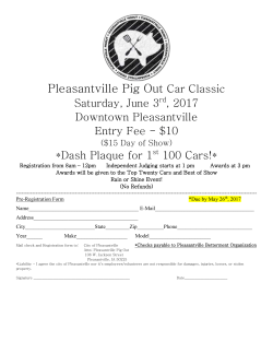Car Show Flyer - City of Pleasantville