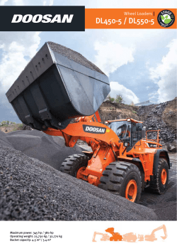 DL450-5 / DL550-5 - Doosan Equipment