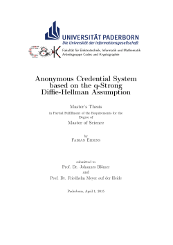 Anonymous Credential System based on the q