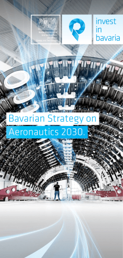 Bavarian Strategy on Aeronautics 2030.