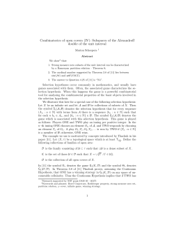 Combinatorics of open covers (IV): Subspaces of - Math