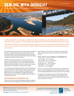 Challenges Abound as Dry Conditions, Low Reservoirs Take Hold