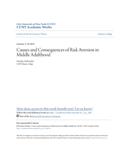 Causes and Consequences of Risk Aversion in Middle Adulthood